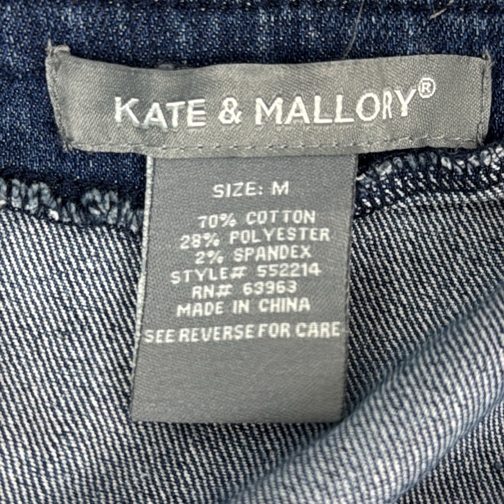 Kate & Mallory Blue Denim Jacket Ruffle medium - Picture 4 of 4
